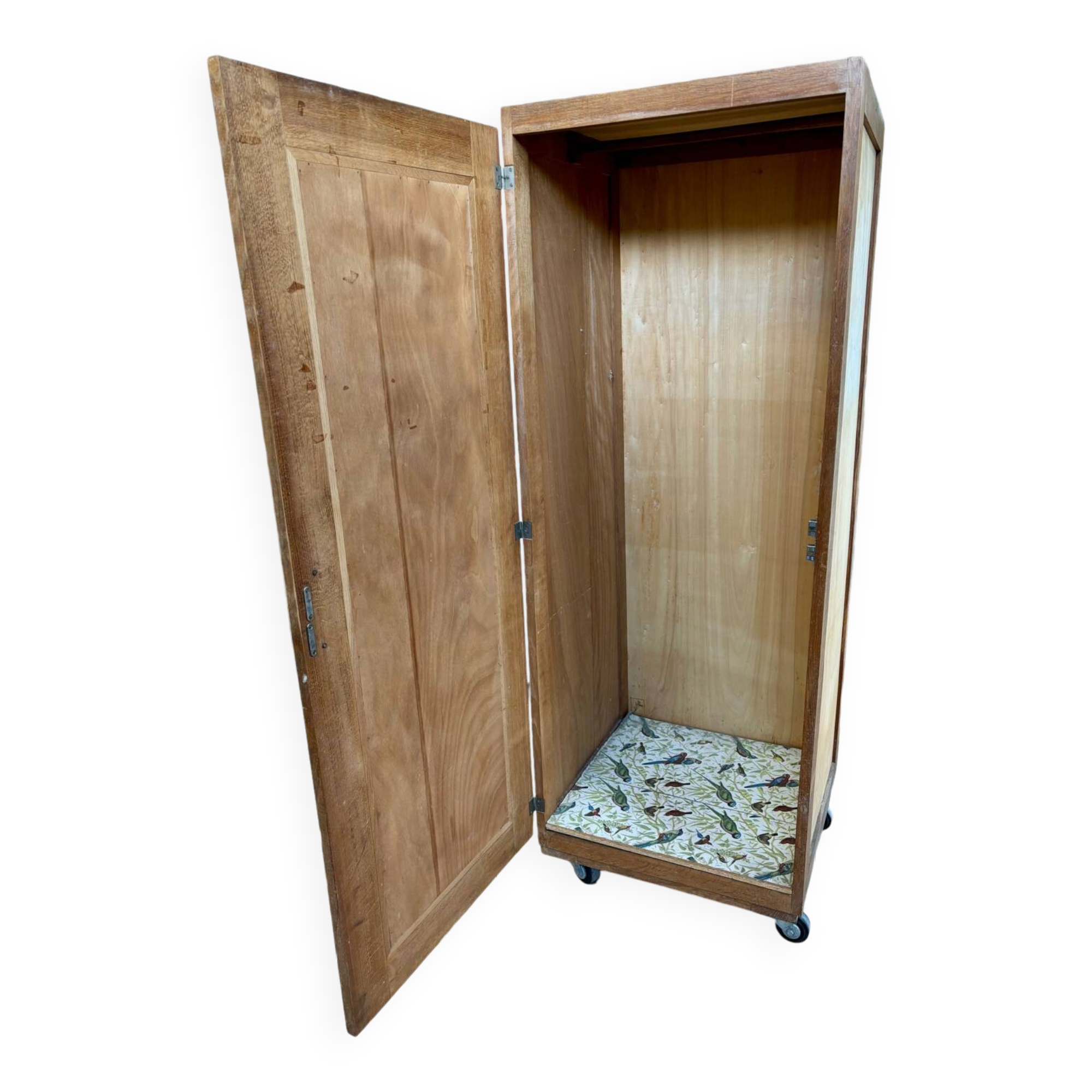 Art Deco wardrobe on wheels