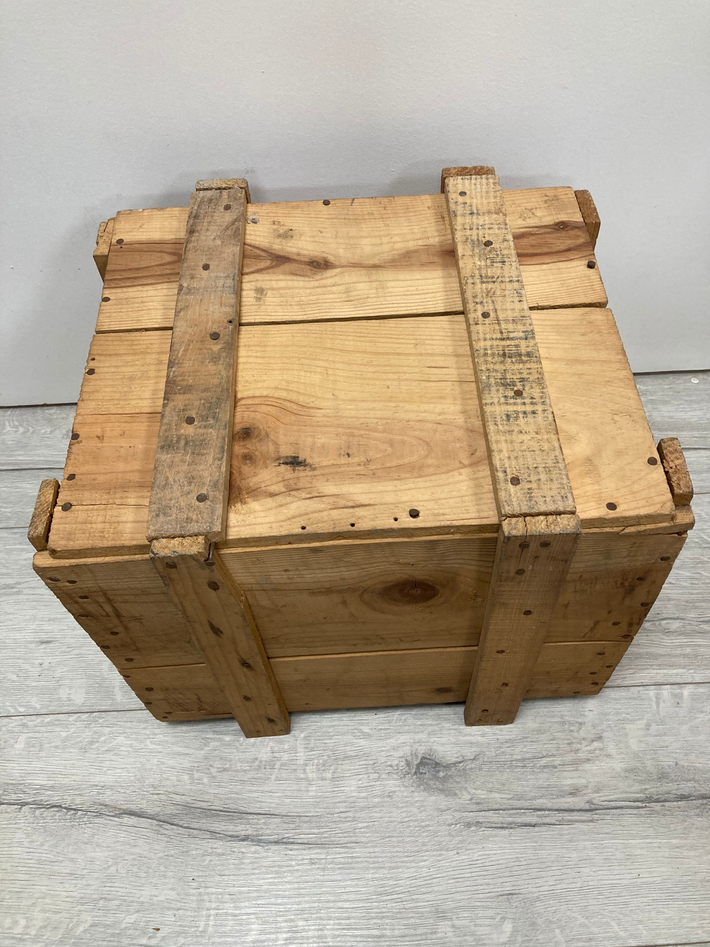 Vintage wooden suitcase