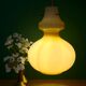 Suspension globe vintage en opaline jaune