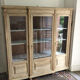 Pickled oak display bookcase