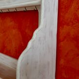 étagère / vaisselier mural en bois effet sablé ancien début XXème