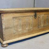 19th-century oak chest