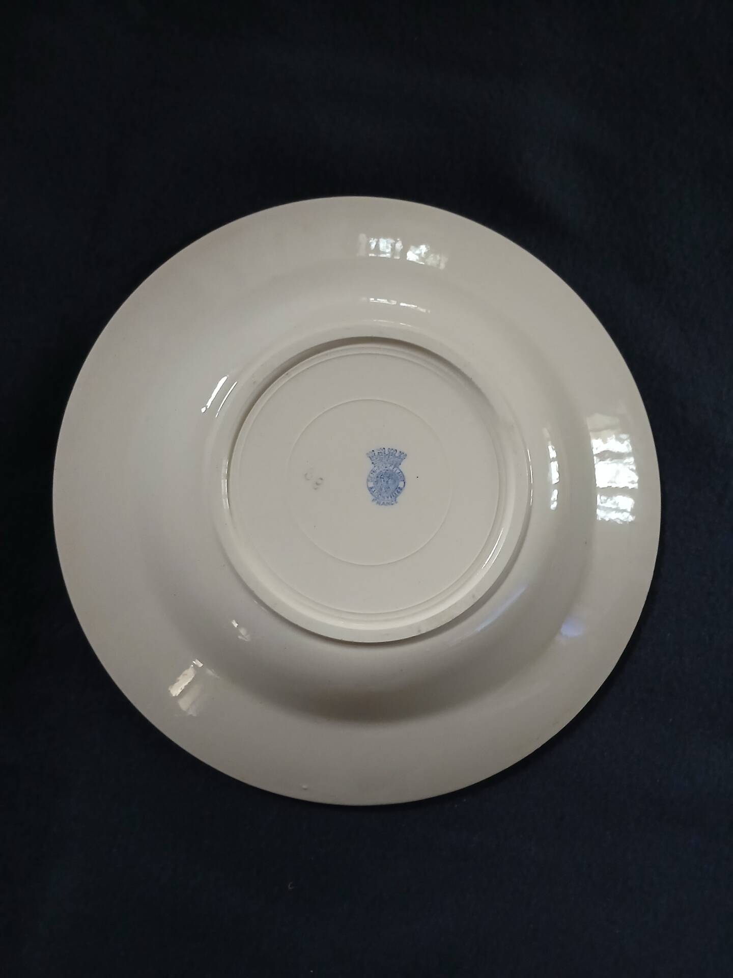 8 mismatched antique deep plates