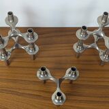 Set of 5 Nagel candle holders