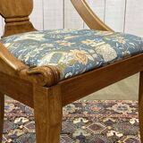 Set of 6 gondola chairs in blond mahogany - 20th century