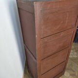 Antique wooden drawer unit filing cabinet
