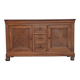 Antique solid wood workbench, dough cabinet from the 18th century.
