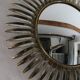 Deknudt convex sun mirror in metal, 70s