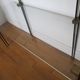 Vitrotub Paris shelf in aluminum foot glass and brass fastener