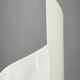 Lampadaire postmoderne sculptural en acrylique opalin, Italie années 1980