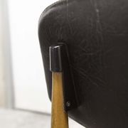 Lot of 4 Scandinavian chairs feet fused wood 60's