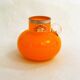 Petit vase opalin orange vintage Carnaby 1960'