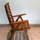 Folding chair in wood Fisher Möbel, 1970.