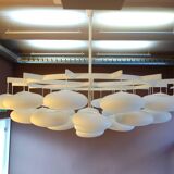 Impressive large modern cloud chandelier from the mid-century Milchhalle Vienna.