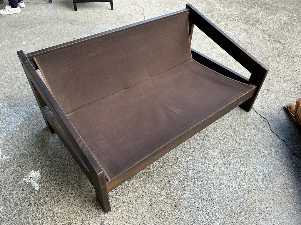 Vintage scandinavian sofa in bake