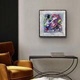 Abstract painting table