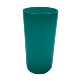 3-layer vintage Scandinavian-style opaline roll vase