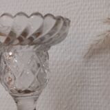 Portieux candle holder in molded glass