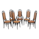 Set of 6 chairs by Thonet 207 R