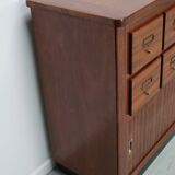 Vintage Mid-Century Dutch Hardwood Shop / Apothecary or Filing Cabinet