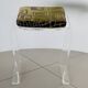 Tabouret en plexiglas transparent, France années 70