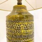 Lampe en céramique verte Bitossi, Italie milieu XXème