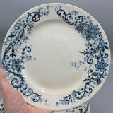 Lot 9 plate plates hb & cie earth of iron - sevigne 23 cm