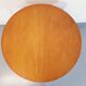 vintage light wood pedestal table from the 50s 60s
