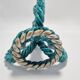 Wicker ceramic candle holder