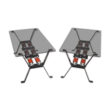 Set of two wrought iron coffee tables