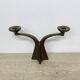 Brutalist bronze candle stick by Michael Harjes , 1970s