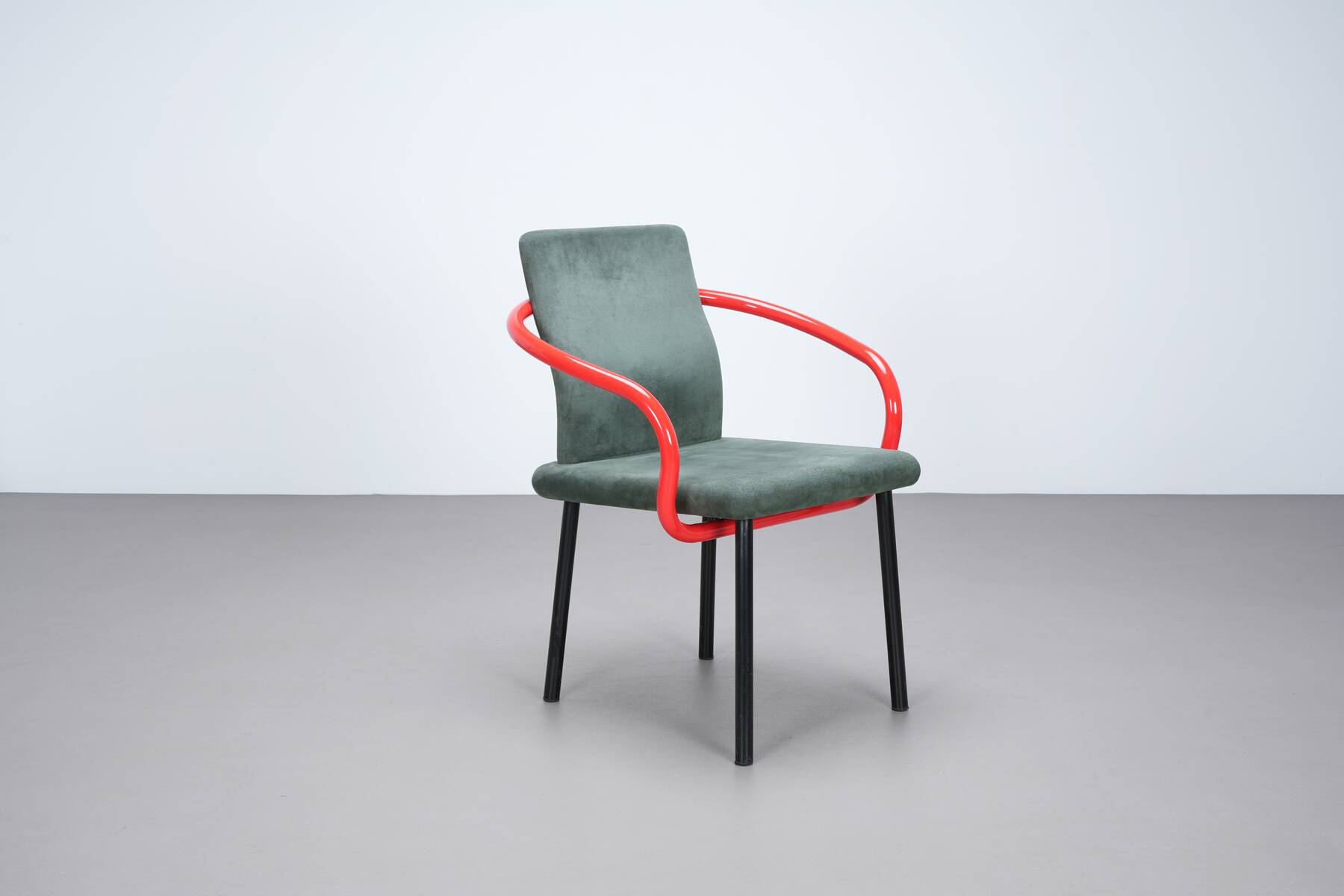 Ettore Sottsass Mandarin chair by Knoll International circa 1980