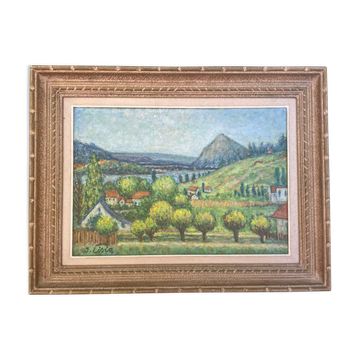 Painting painting landscape Isaac List XXth