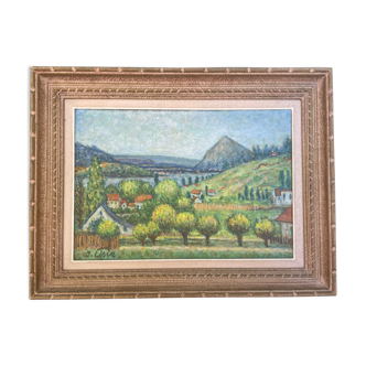 Tableau peinture paysage Isaac Liste XXe