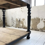 Butcher's table work central island marble