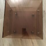 70s plexiglass coffee table