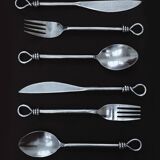 Set of 6 twisted cutlery