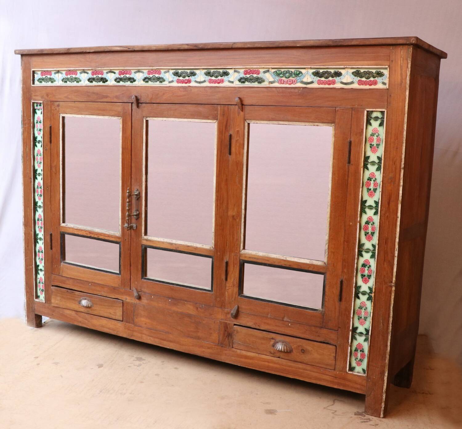 Antique colonial sideboard in Burmese teak