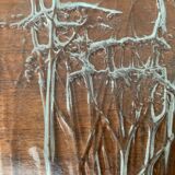 Large Finnish Glass Plate from the Mid-Century by Kaija Aarikka for Humppila