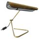 Rare Midcentury Brass Table or Desk Lamp OMI, Office or Bank, Germany, 1970s