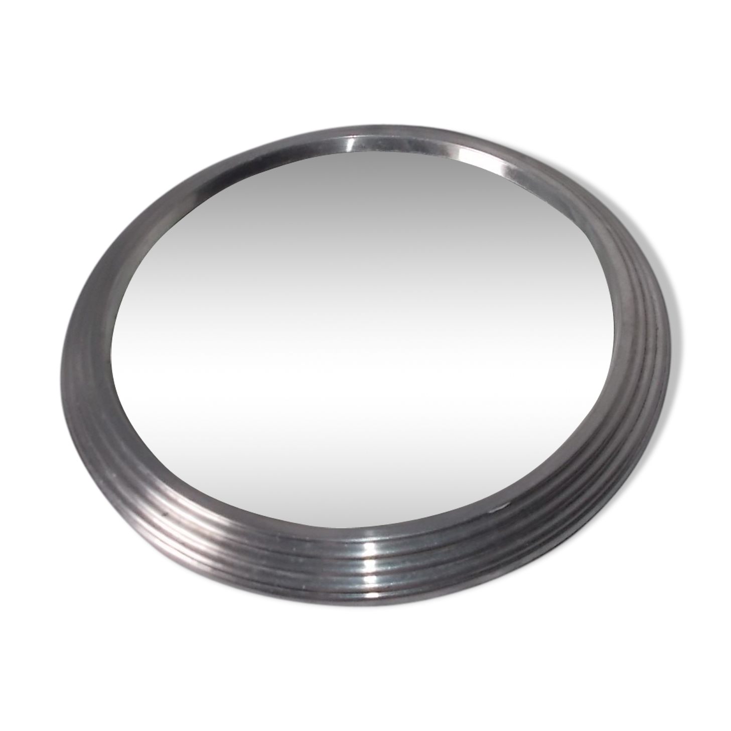 Vintage round mirror plateau