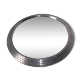 Vintage round mirror tray