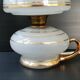 Vintage 1970 glass lamp with flower decor 70s 1970s