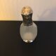 Carafe canard vintage en verre et argent
