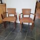 Pair of skai bridge armchairs