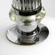 Large Czech Mid Century glass ceiling lamp with glass shade and glass rod