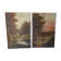 Pair of antique paintings "landscape oil on canvas"