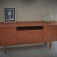 Enfilade design scandinave en teck et placage teck