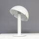 Lampe de table champignon en métal blanc des années 90
