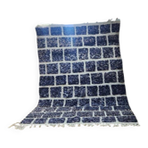 Authentique tapis Beniouarain 300x200 cm bleu nuit – Berbère marocain